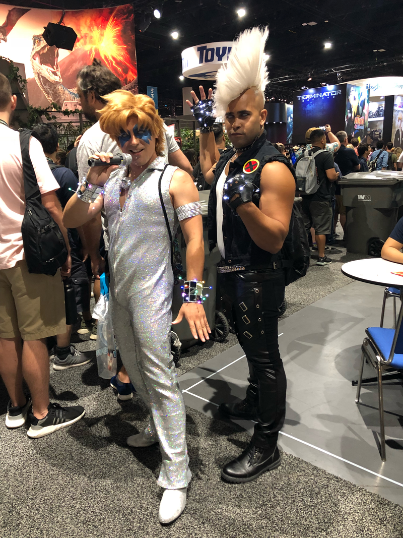 This gender-swapped take on X-Menâs Dazzler and Storm are ready to start their own disco duo.